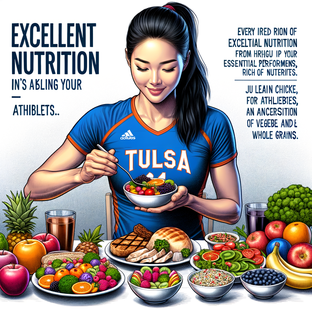 Tulsa volleyball player enjoying a nutrient-rich meal, emphasizing essential nutrients for athletes and the importance of sports nutrition in Tulsa for optimal volleyball performance.