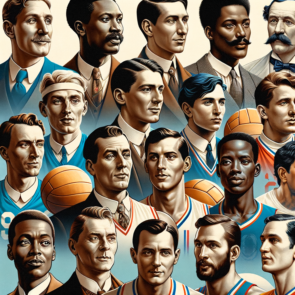 Collage of Volleyball Legends and Famous Volleyball Players, including Iconic Athletes and Hall of Fame inductees, representing the history and greatest figures in volleyball.