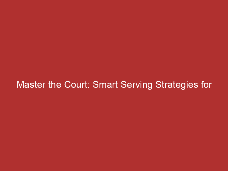 Master the Court: Smart Serving Strategies for Tulsa Volleyball